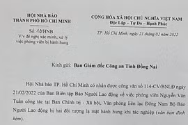 Hội Nhà báo TP. HCM đề nghị điều tra làm rõ đối tượng hành hung, cản trở phóng viên tác nghiệp