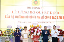 Công bố quyết định tân Giám đốc Công an tỉnh Quảng Ninh