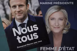 Bầu cử Pháp: Tổng thống Macron vẫn dẫn trước bà Le Pen trong các thăm dò