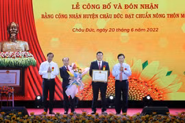 Bà Rịa - Vũng Tàu: Huyện Châu Đức đạt chuẩn nông thôn mới