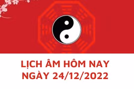 Lịch âm hôm nay: Xem tốt xấu 24/12/2022, tức 2/12/2022 âm lịch