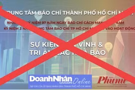 Không có việc Trung tâm báo chí TP. HCM kêu gọi tài trợ