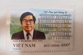 Phát hành bộ tem kỷ niệm 100 năm ngày sinh nhạc sĩ Đỗ Nhuận
