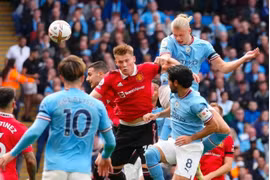 Man City đánh bại Man Utd 6-3 tại vòng 9 Ngoại hạng Anh 2022/23