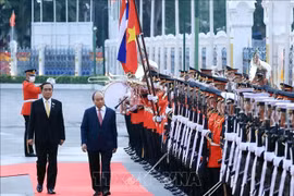 Lễ đón Chủ tịch nước Nguyễn Xuân Phúc thăm chính thức Thái Lan