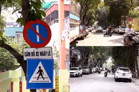 Giải pháp đỗ xe ngày chẵn, lẻ trên nhiều tuyến phố của Thủ đô bộc lộ nhiều bất cập