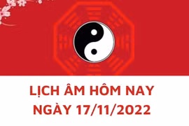 Lịch âm hôm nay: Xem tốt xấu 17/11/2022, tức 24/10/2022 âm lịch