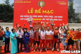 Đội Công đoàn Ngân hàng Techcombank đoạt Cúp Báo Lao động Thủ đô