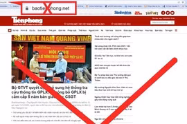 Xuất hiện website giả mạo Báo Tiền Phong điện tử