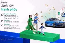 Manulife Việt Nam tri ân khách hàng với chương trình khuyến mại "Bước đến hạnh phúc"