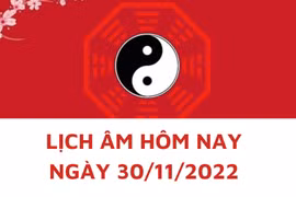 Lịch âm hôm nay: Xem tốt xấu 30/11/2022, tức 7/11/2022 âm lịch