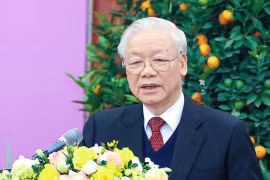 Tổng Bí thư chúc Tết lãnh đạo, nguyên lãnh đạo Đảng, Nhà nước, đồng bào, chiến sỹ cả nước