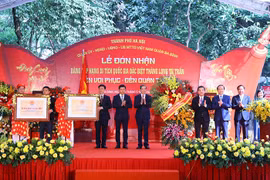 Đền Voi Phục và đền Quán Thánh đón nhận Bằng xếp hạng di tích quốc gia đặc biệt "Thăng Long tứ trấn"