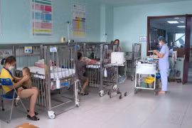 Gia tăng trẻ nhập viện vì bệnh đường hô hấp