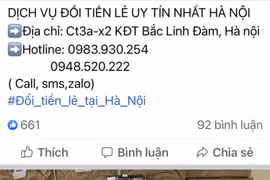 Sôi động thị trường đổi tiền lẻ đầu năm