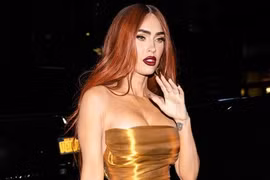 Megan Fox diện váy xẻ sâu đi dự kiện cùng hôn phu
