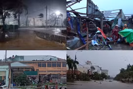 Những thiệt hại đầu tiên do bão số 4 ở miền Trung: Nhà tốc mái, người bị thương