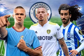 Hai cách xếp đội hình ‘siêu khủng' của Man City mùa tới khi có Haaland và Phillips