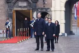 Thủ tướng Mark Rutte chủ trì lễ đón chính thức Thủ tướng Phạm Minh Chính thăm Vương quốc Hà Lan