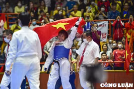Những hình ảnh ấn tượng của Taekwondo Việt Nam tại SEA Games 31 trong ngày 17/5