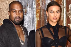 Kanye West tươi như hoa, ôm tình cũ Irina Shayk