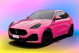 Khám phá mẫu xe Maserati Grecale Trofeo màu hồng phong cách búp bê Barbie