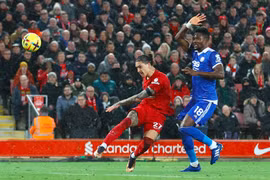 Thắng Leicester 2-1, Liverpool giành 3 điểm áp sát vị trí top 4 Ngoại hạng Anh