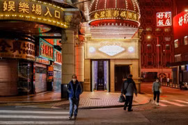 Đường phố Macau vẫn vắng vẻ sau khi mở cửa trở lại