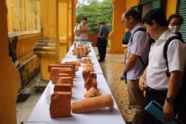 Phát lộ dấu tích sân Đan Trì, đường Ngự đạo tại khu vực Chính điện Kính Thiên
