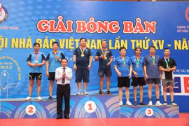 Giải Bóng bàn Cúp Hội Nhà báo Việt Nam lần thứ XV, đoàn Hòa Bình đạt 1 HCV, 4 HCĐ