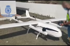 Cảnh sát Tây Ban Nha thu giữ máy bay không người lái chở ma túy