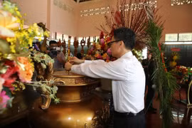 Phó Thủ tướng Vũ Đức Đam dự lễ truy điệu và an táng 28 hài cốt liệt sĩ Đặc công Rừng Sác