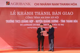 Agribank tài trợ 100% kinh phí xây dựng trường THCS Quảng Hợp, Quảng Xương, Thanh Hóa