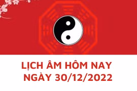 Lịch âm hôm nay: Xem tốt xấu 30/12/2022, tức 8/12/2022 âm lịch