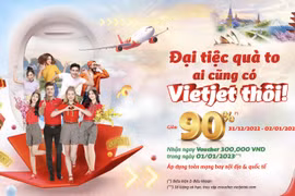 Đón năm Quý Mão đại cát, ngày đôi 1/1, săn ưu đãi kép vé bay đến 90% cùng Vietjet