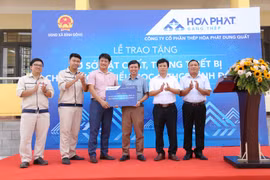 Hòa Phát Dung Quất tài trợ hơn 5 tỷ đồng nâng cấp trường học và trạm y tế tại Quảng Ngãi