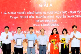 Hội Nhà báo Hải Dương trao Giải báo chí năm 2021 cho 20 tác phẩm xuất sắc