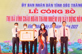 Sóc Trăng: Thị xã Vĩnh Châu hoàn thành xây dựng Nông thôn mới