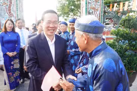 Đồng chí Võ Văn Thưởng dự Ngày hội Đại đoàn kết tại Thừa Thiên Huế