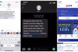 SCB cảnh báo lừa đảo qua tin nhắn giả mạo