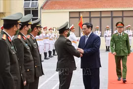 Thủ tướng Phạm Minh Chính chúc Tết cán bộ, chiến sĩ các lực lượng Công an nhân dân