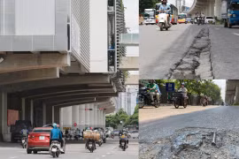 Hiểm họa từ mặt đường “lồi lõm" bên dưới tuyến đường sắt Nhổn - ga Hà Nội