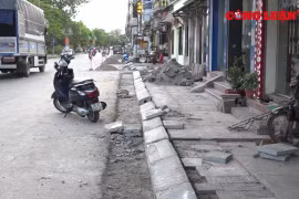 Ninh Bình: Người dân kêu trời vì công trình sửa chữa quốc lộ 21B chậm tiến độ