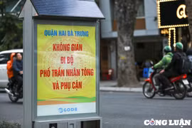 Hà Nội: Gấp rút hoàn thiện phố đi bộ Trần Nhân Tông kịp đưa vào hoạt động trước Tết