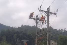 PC Điện Biên đưa điện lưới Quốc gia tới bản Hô Củng và bản Huổi Anh