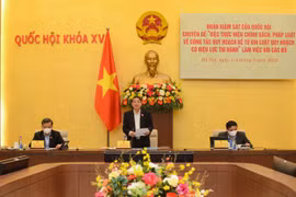 Đoàn giám sát của Quốc hội về công tác quy hoạch làm việc với Bộ Tài nguyên và Môi trường
