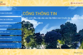 Hà Nội chính thức tuyển sinh trực tuyến trẻ mầm non, lớp 1 và 6