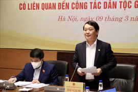 Đoàn giám sát của Hội đồng Dân tộc làm việc với Chính phủ về việc ban hành văn bản quy phạm pháp luật