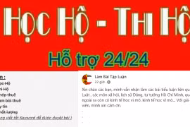 Tiêu điểm: Nở rộ hội nhóm thi hộ trực tuyến