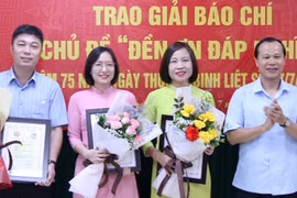 Bắc Giang trao giải cuộc thi báo chí về đề tài “Đền ơn đáp nghĩa”